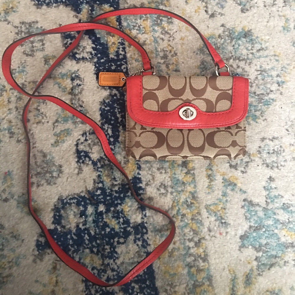 ❗️last call❗️Coach crossbody rust color